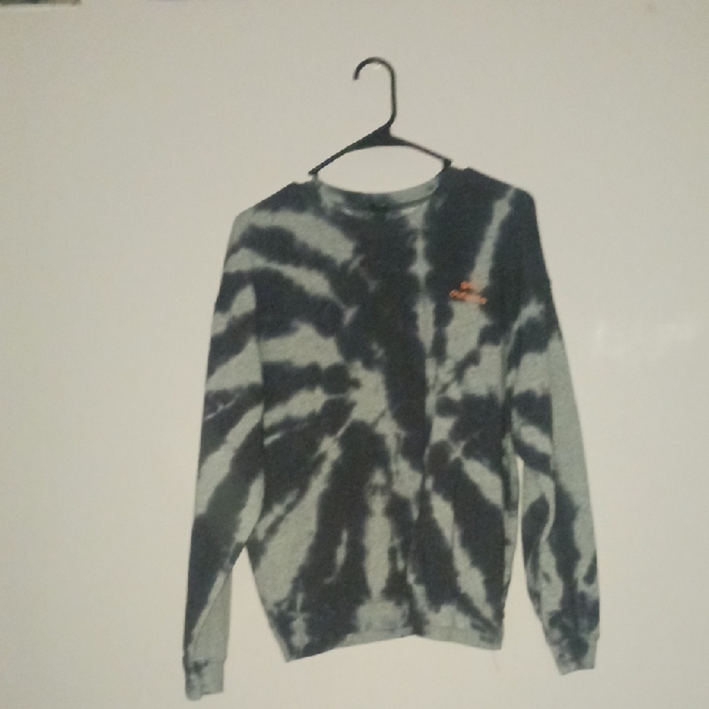 Tie-Dye Sweatshirt - Black and Green